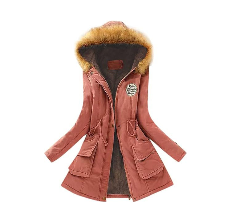 Chaqueta de invierno con forro polar Sherpa de moda de piel sintética con capucha - La Tiendita de la Jose